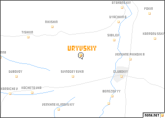 map of Uryvskiy