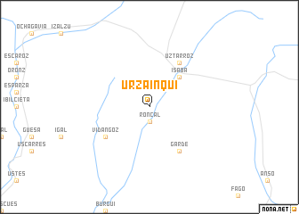 map of Urzainqui