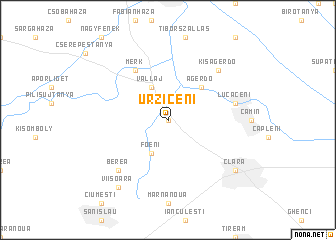 map of Urziceni