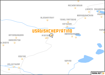 map of Usadishche-Pyatino