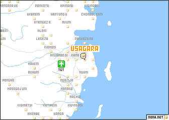 map of Usagara