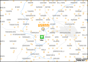 map of Usan-ni