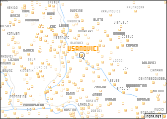 map of Usanoviči