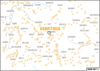 map of Usapitoko