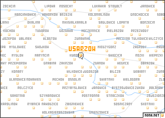 map of Usarzów