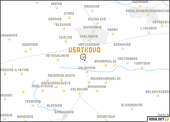 map of Usatkovo