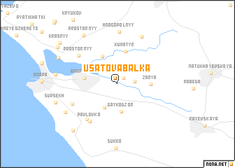 map of Usatova Balka