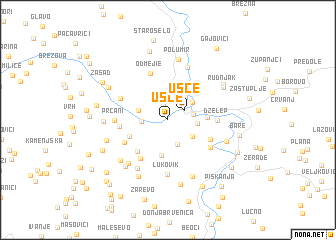 map of Ušće