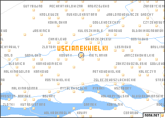 map of Uścianek Wielki