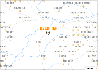 map of Uścianek