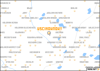 map of Uścimów Nowy