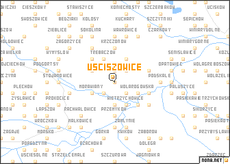 map of Uściszowice