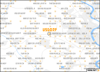 map of Üsdorf