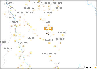 map of Usek