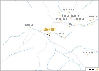 map of ‘Usfān