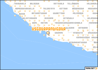 map of Usgodapandigoda