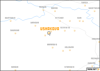 map of Ushakova