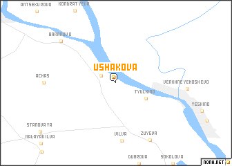 map of Ushakova