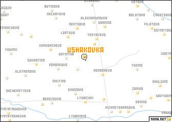 map of Ushakovka