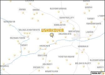 map of Ushakovka