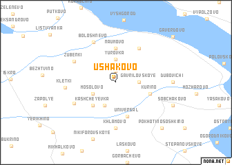 map of Ushakovo