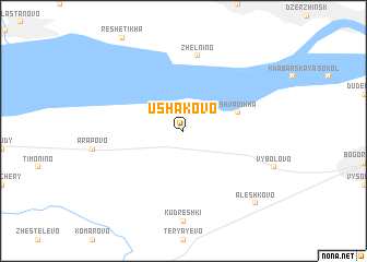 map of Ushakovo