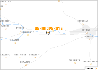 map of Ushakovskoye