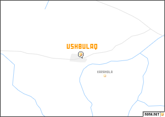 map of Üshbulaq