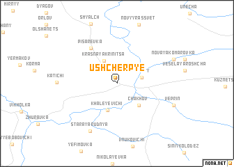 map of Ushcherp\