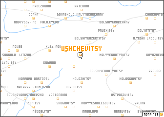 map of Ushchevitsy