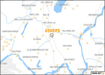 map of Ushers