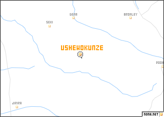 map of Ushewokunze