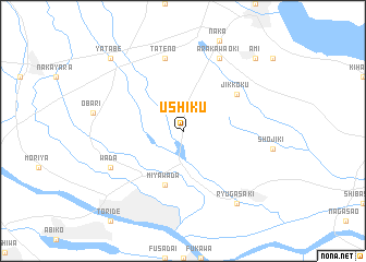 map of Ushiku