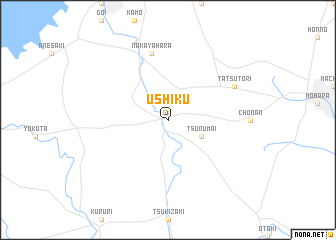 map of Ushiku