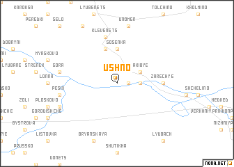 map of Ushno