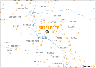 map of Ushtelencë