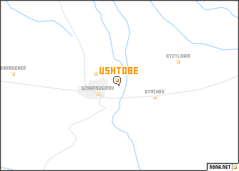 map of Ushtobe