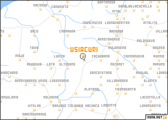 map of Usiacurí