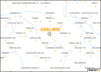 map of Usigliano