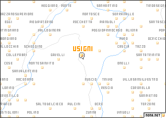 map of Usigni