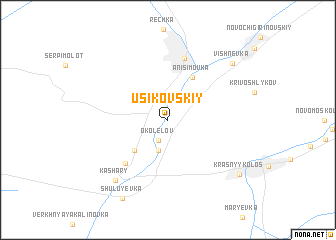 map of Usikovskiy