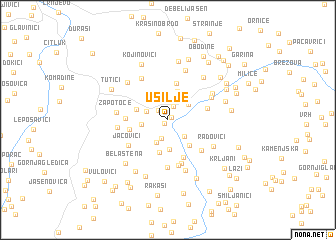 map of Usilje