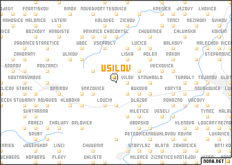 map of Úsilov