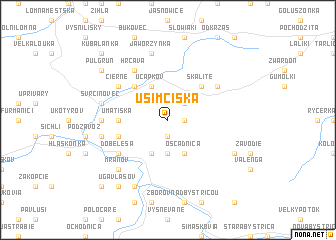 map of U Šimčiska