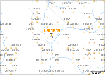 map of Usinens