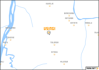 map of Usingi