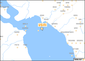 map of Usini