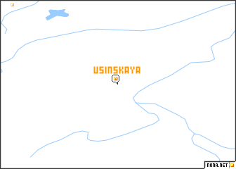 map of Usinskaya