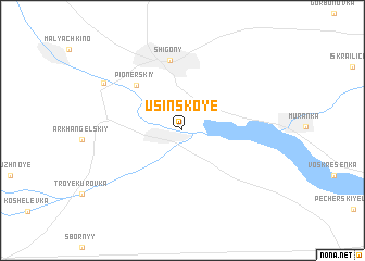 map of Usinskoye