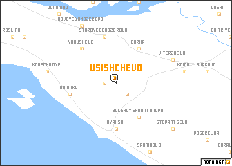 map of Usishchevo